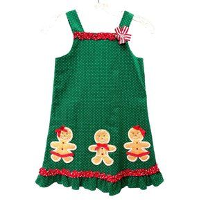 Vintage Rare Editions Jumper Gingerbread Novelty Dress